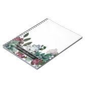 Bloemen Aangepaste Naam Gepersonaliseerd Notitieboek (Linkerzijde)
