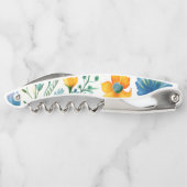 Bloemen aangepaste naam kurkentrekker (Achterkant)