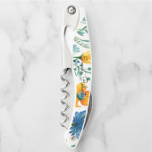 Bloemen aangepaste naam kurkentrekker (Voorkant)