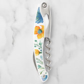 Bloemen aangepaste naam kurkentrekker (Achterkant)