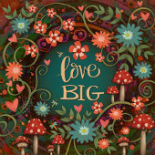 Bloemen Aangepaste naam Paddestoel Fun Love Big Mo Case-Mate iPhone Case