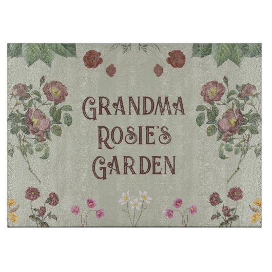  Bloemen Aangepaste Persoonlijke Tuin Snijplank (Voorkant)