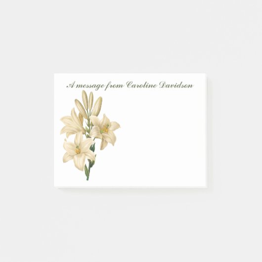  bloemen aangepaste Post-it notities 1 Post-it® Notes (Voorkant)