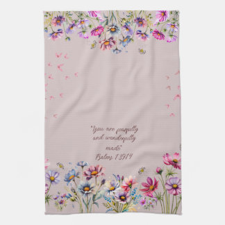 Bloemen Aanmoedigende keukenhanddoek