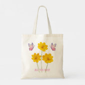Bloemen aanpassen tote bag (Achterkant)