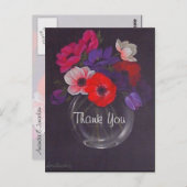 Bloemen Aardolie Schilderen Weddenschap Hartelijk  Briefkaart (Voorkant / Achterkant)