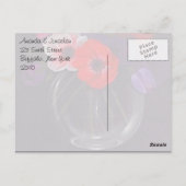 Bloemen Aardolie Schilderen Weddenschap Hartelijk  Briefkaart (Achterkant)