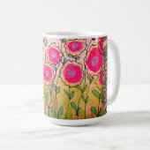 Bloemen Abstract 16 Koffiemok (Voorkant rechts)