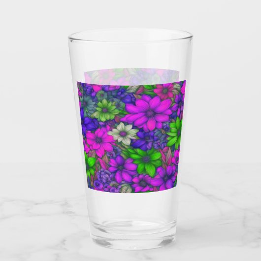 Bloemen Abstract #55 Glas (Voorkant)