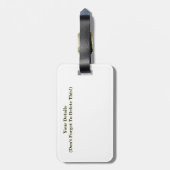 BLOEMEN ABSTRACT BAGAGELABEL (Achterkant verticaal)