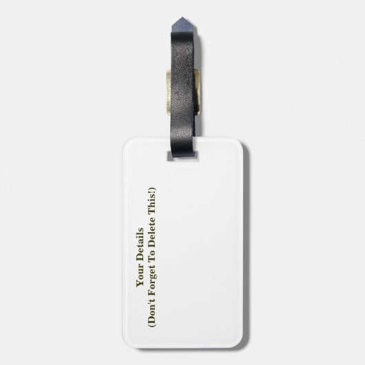 BLOEMEN ABSTRACT BAGAGELABEL (Achterkant verticaal)