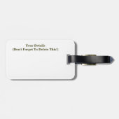 BLOEMEN ABSTRACT BAGAGELABEL (Achterkant horizontaal)