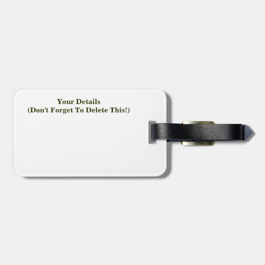 BLOEMEN ABSTRACT BAGAGELABEL (Achterkant horizontaal)