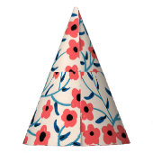 Bloemen Abstract: Bloeiende  Patroon. Feesthoedjes (Achterkant)