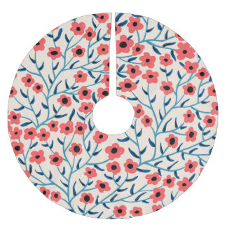 Bloemen Abstract: Bloeiende Patroon. Kerstboom Rok