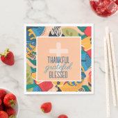 Bloemen Abstract dankbaar dankbaar gezegend Servet (Insitu)