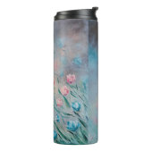 Bloemen Abstract Delicate Elegance Finesse Grace B Thermosbeker (Gedraaid links)