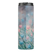 Bloemen Abstract Delicate Elegance Finesse Grace B Thermosbeker (Achterkant)