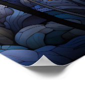 Bloemen abstract fantasie landschap | AI Poster (Hoek)