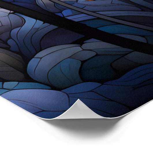 Bloemen abstract fantasie landschap | AI Poster (Hoek)