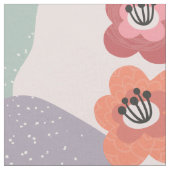 Bloemen Abstract Gedempte Pinks & Purples Stof (Close Up)