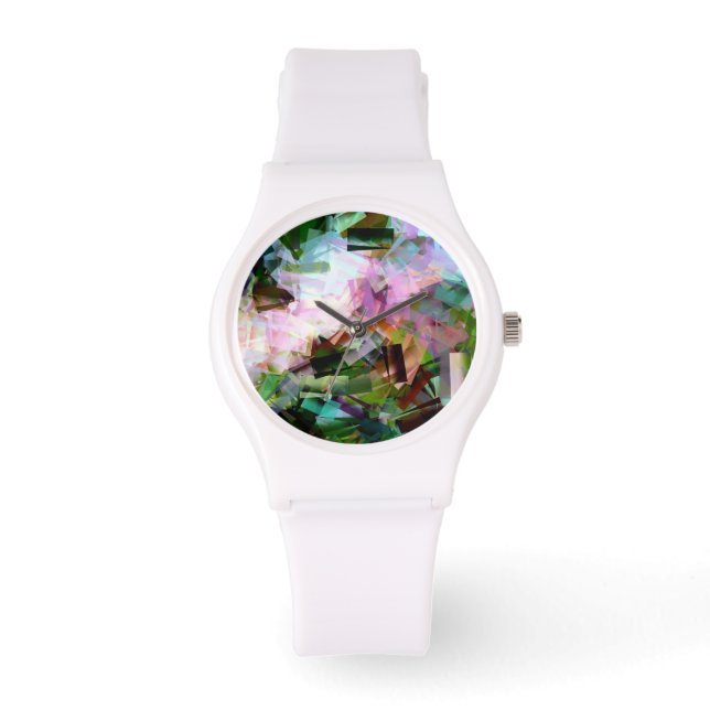 BLOEMEN ABSTRACT HORLOGE (Voorkant)