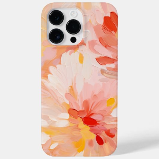 Bloemen Abstract Kleurrijk Artistiek Stijlvol Case-Mate iPhone Case (Achterkant)