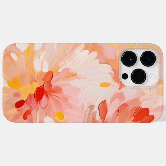 Bloemen Abstract Kleurrijk Artistiek Stijlvol Case-Mate iPhone Case (Achterkant (horizontaal))