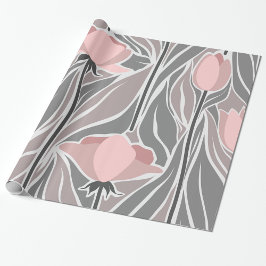 Bloemen Abstract patroonpapier Cadeaupapier