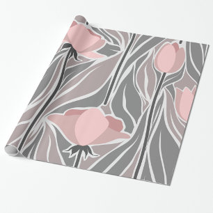 Bloemen Abstract patroonpapier Cadeaupapier