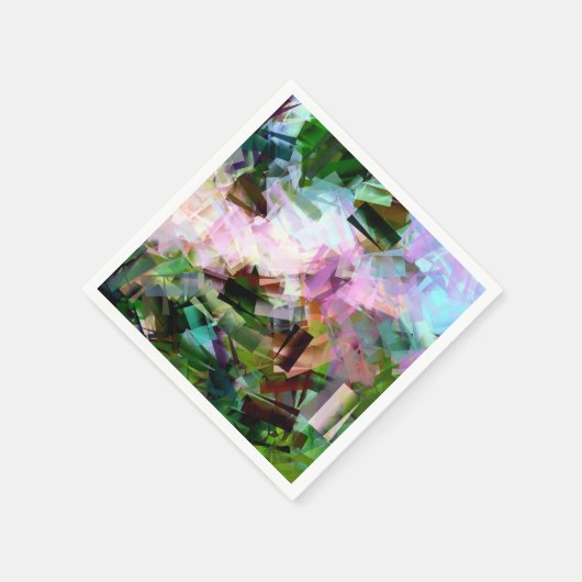 BLOEMEN ABSTRACT SERVETTEN (Hoek)