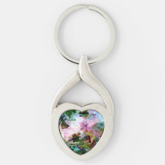 BLOEMEN ABSTRACT SLEUTELHANGER (Voorkant)