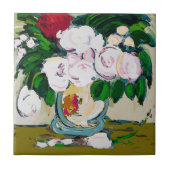 Bloemen Abstract Tegeltje (Voorkant)