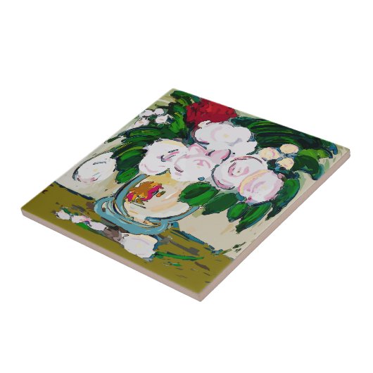 Bloemen Abstract Tegeltje (Zijkant)