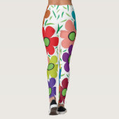 Bloemen Abstract vol Leggings (Achterkant)