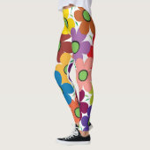 Bloemen Abstract vol Leggings (Links)
