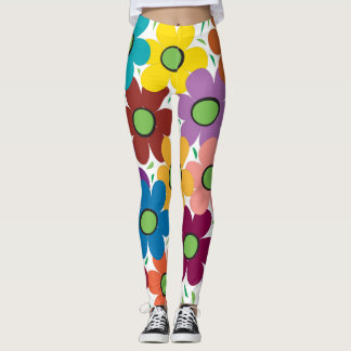 Bloemen Abstract vol Leggings