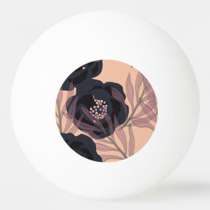 Bloemen abstracte elegantie, artistieke achtergron pingpongbal