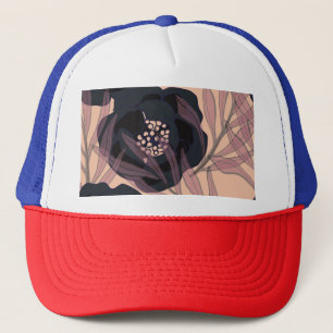 Bloemen abstracte elegantie, artistieke achtergron trucker pet
