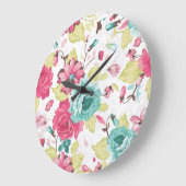 Bloemen Abstracte Elegantie Naadloze Achtergrond. Grote Klok (Hoek)