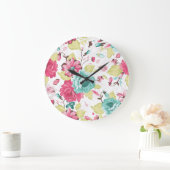 Bloemen Abstracte Elegantie Naadloze Achtergrond. Grote Klok (Huis)