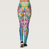 Bloemen Abstracte leggings (Achterkant)