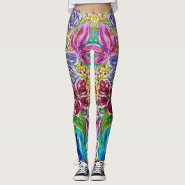 Bloemen Abstracte leggings
