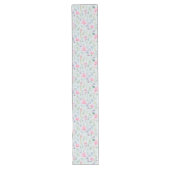 Bloemen Abstracte Lente Zomer Waterverf Lange Tafelloper (Voorkant)