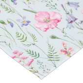 Bloemen Abstracte Lente Zomer Waterverf Lange Tafelloper (Hoek)