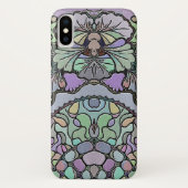 Bloemen abstracte paarse pansy mozaïekpatroon Case-Mate iPhone case (Achterkant)