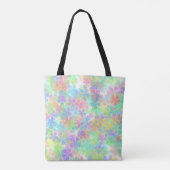 Bloemen Abstracte Sjabloon schouder Tote Bag (Achterkant)
