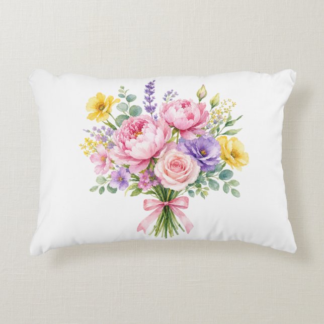 bloemen accent kussen (Voorkant)