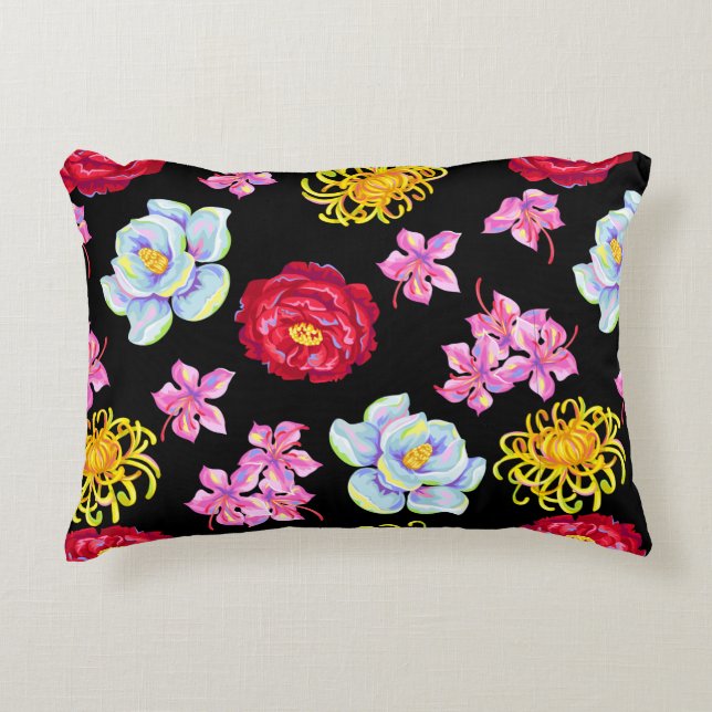 Bloemen Accent Kussen (Voorkant)