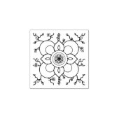 Bloemen Accent Rubber Stamp Rubberstempel (Afrduk)